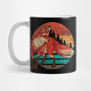 Forest Animal Lover Nature Retro Wildlife Fox Mug